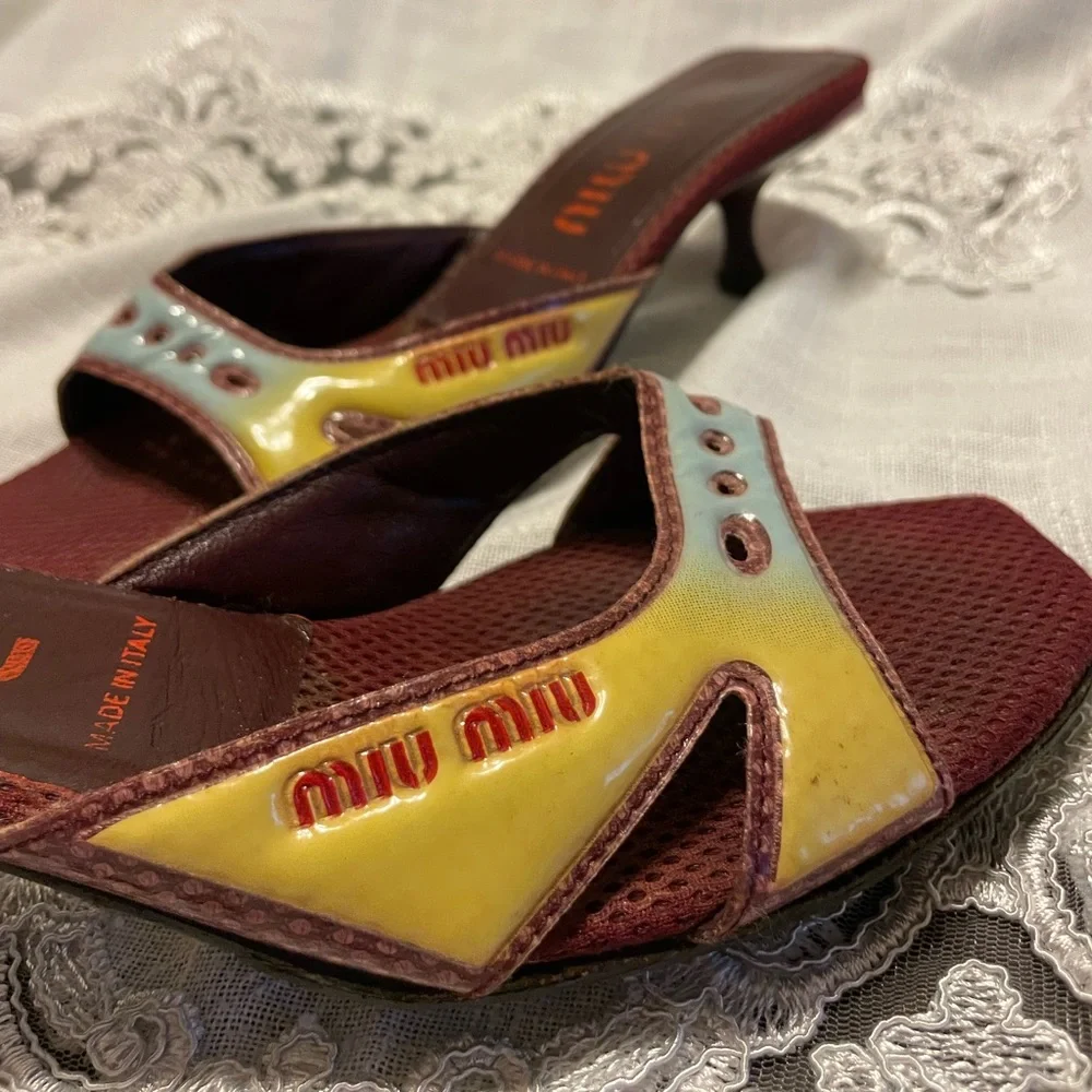 Miu Miu Mesh Sandals - Picture 7 of 9